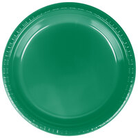Creative Converting 28112021 9" Emerald Green Plastic Plate - 20/Pack