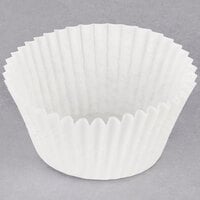 Hoffmaster 2 1/4" x 1 5/8" White Fluted Baking Cup - 10000/Case