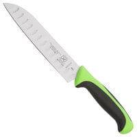 Mercer Culinary M22707GR Millennia Colors® 7" Granton Edge Santoku Knife with Green Handle