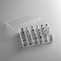 24 Piece Chrome-Plated Pastry Tube Decorating Set