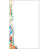 Choice 8 1/2" x 11" Menu Paper Left Insert - Pasta Themed Table Setting Design - 100/Pack