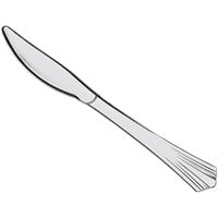 Visions 7 1/2 inch Silver Heavy Weight Silver Plastic Knife - 50/Pack