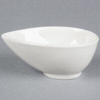 American Metalcraft PORB150 2 oz. White Egg-Shaped Porcelain Cup