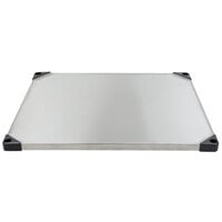 Metro 2430FS Super Erecta 24 inch x 30 inch Flat Stainless Steel Solid Shelf