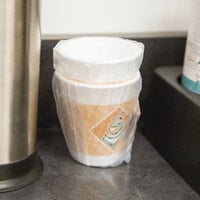 Dart 8X8GWRAP ThermoGlaze 8 oz. Cafe G Hotel and Motel Individually Wrapped Foam Hot Cup - 900/Case