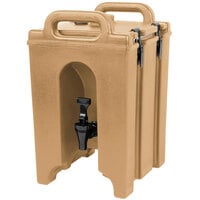 Cambro 100LCD157 Camtainers® 1.5 Gallon Coffee Beige Insulated Beverage Dispenser