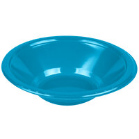 Creative Converting 28313151 12 oz. Turquoise Blue Plastic Bowl - 20/Pack