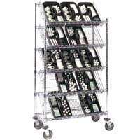 Metro DC36EC 36" x 18" Five Slanted Shelf Merchandiser / Dispenser Rack