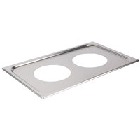 Vollrath 19190 2 Hole Steam Table Adapter Plate - 6 3/8 inch