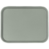 Cambro 1014FF107 10 inch x 14 inch Pearl Gray Customizable Fast Food Tray - 24/Case