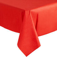 Hoffmaster 220831 50 inch x 108 inch Linen-Like Red Table Cover - 20/Case