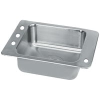 Advance Tabco SCH-1-2517R 1 Bowl Stainless Steel Drop-In Classroom Sink with Hole for Right Mounted Bubbler - 23 inch x 17 inch
