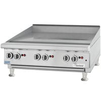 Garland GTGG60-GT60M Natural Gas 60 inch Countertop Griddle with Thermostatic Controls - 140,000 BTU
