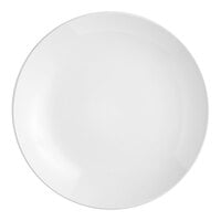 Acopa 8 inch Round Bright White Coupe Stoneware Plate - 24/Case