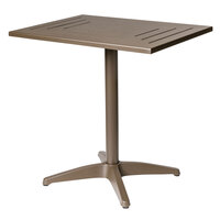 BFM Seating Hampton 36" Square Bronze Aluminum Table