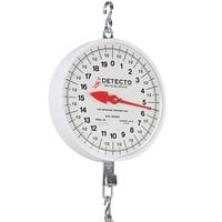 Cardinal Detecto MCS-40DH 40 lb. Hanging Hook Scale with Double Dial