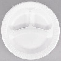 Dart Laminated Foam Plate, White, 10.25 - 500 count