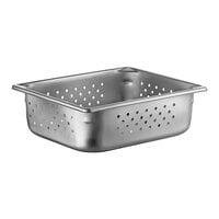 Vollrath 30243 Super Pan V® 1/2 Size 4" Deep Anti-Jam Perforated Stainless Steel Steam Table / Hotel Pan - 22 Gauge