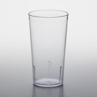 GET 6616-1-CL 16 oz. Clear Customizable SAN Plastic Pebbled Tumbler - 72/Case