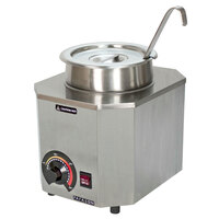 Paragon 2028A Pro-Deluxe 3 Qt. Warmer with Inset, Lid, and Ladle - 120V, 500W