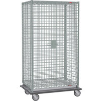 Metro SEC56LCQ Heavy Duty QwikSLOT Mobile Standard Duty Wire Security Cabinet 65 inch x 27 inch x 68 inch