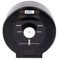 Lavex Janitorial Black Jumbo 9" Single Roll Toilet Tissue Dispenser