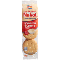 Lance Van-O-Lunch Nekot Vanilla Creme Sandwich Cookies 20 Count Box - 6/Case