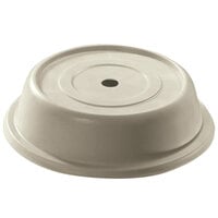 Cambro 106VS101 Versa Antique Parchment Camcover 10 13/32 inch Round Plate Cover - 12/Case