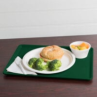 Cambro 1216D119 12 inch x 16 inch Sherwood Green Dietary Tray - 12/Case