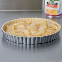 Wilton 2105-442 Excelle Elite 9 inch x 1 1/8 inch Fluted Non-Stick Tart / Quiche Pan with Removable Bottom