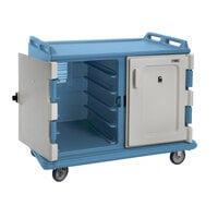 Cambro MDC1520S20401 Slate Blue Meal Delivery Cart 20 Tray