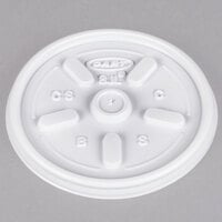 Dart 8JL White Vented Lid - 100/Pack