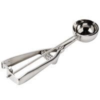 #24 Round Stainless Steel Squeeze Handle Disher - 1.75 oz.