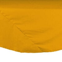 90" Round Gold Hemmed 65/35 Poly/Cotton BlendCloth Table Cover