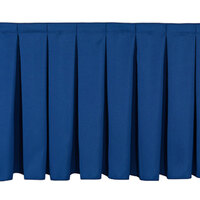 National Public Seating SB32-48 Navy Box Stage Skirt for 32 inch Stage - 48 inch Long