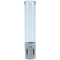 San Jamar C4180TBL Pull-Type Arctic Blue Wall Mount 3 - 5 oz. Water Cup Dispenser with Throat