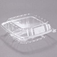 Safe-T-Fresh® Clear Plastic Hinged Sandwich Container - 7 5/16L x