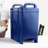 Cambro 350LCD186 Camtainer 3.375 Gallon Navy Blue Insulated Soup Carrier