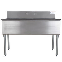Advance Tabco 6-2-60 Two Compartment Stainless Steel Commercial Sink - 60 inch