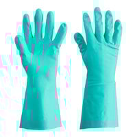 Cordova Nitrile Green 13" 15 Mil Gloves with Flock Lining - Extra Large - Pair - 12/Pack