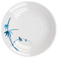 Thunder Group 1365BB Blue Bamboo 6 1/2 inch Round Melamine Soup Plate - 12/Pack