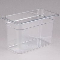 Cambro 38CW135 Camwear 1/3 Size Clear Polycarbonate Food Pan - 8 inch Deep