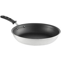 Vollrath 67612 Wear-Ever 12" Aluminum Non-Stick Fry Pan with SteelCoat x3 Coating and Black TriVent Silicone Handle