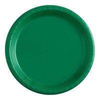 Creative Converting 28112011 7" Emerald Green Plastic Plate - 20/Pack