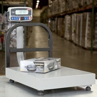 Tor Rey EQB-50/100 100 lb. Digital Receiving Bench Scale with Tower Display, Legal for Trade