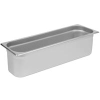 Choice 1/2 Size Long 6 inch Deep Anti-Jam stainless Steel Steam Table / Hotel Pan - 24 Gauge