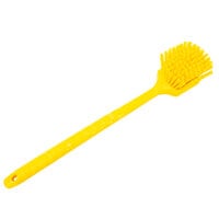 Carlisle 4051EC04 Sparta 20 inch Yellow Floating Utility / Pot Scrub Brush