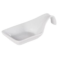 CAC PTS-44 Bright White Party Collection 1.5 oz. Porcelain Spoon - 72/Case