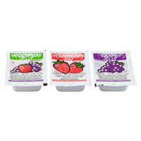 Grape, Strawberry, & Mixed Fruit Jelly .5 oz. Portion Cups - 200/Case