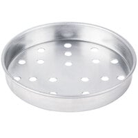 American Metalcraft PA4007 7 inch Perforated Standard Weight Aluminum Straight Sided Pizza Pan